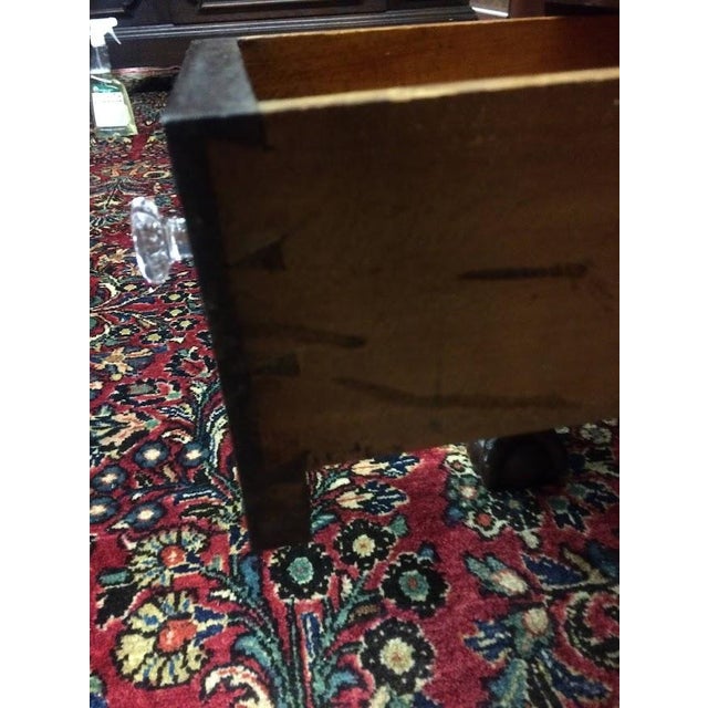 Wood Antique Secretary Desk, Georgian Secretary Desk (Two Piece) For Sale - Image 7 of 12