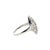 Metal Mid 20th Century 14k White Gold Diamond Filigree Ring, Size 7.25 For Sale - Image 7 of 8