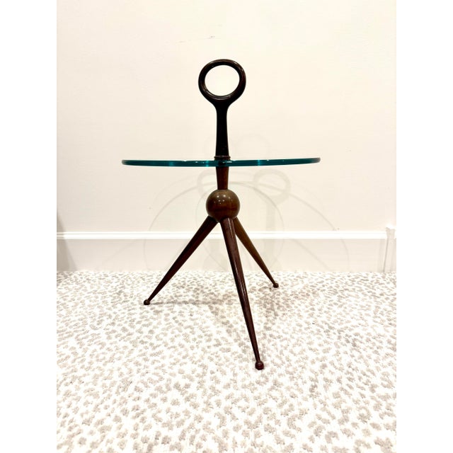 1950s Iconic and Rare Cesare Lacca Ring-Handled Drink/Side/Coffee Table, Italy 1950s For Sale - Image 5 of 8