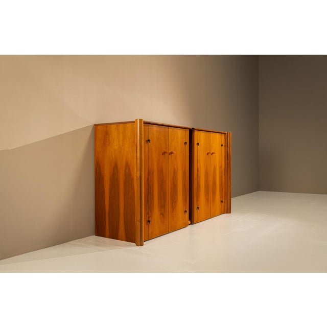 Bernini Scuderia Sideboard in Walnut by Carlo Scarpa for Bernini, Italy, 1970s For Sale - Image 4 of 16