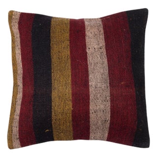 20"x20" Vintage Kilim Cushion Cover. Handmade Throw Pillow Cover. Toss Pillow For Sale
