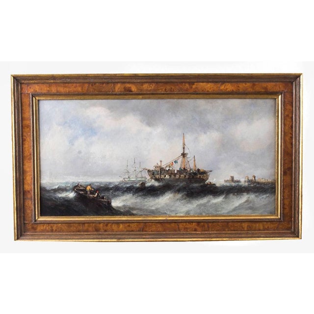 A wonderful pair of seascape paintings of fishing boats attributed to William Mcalpine (British 19th century) titled...
