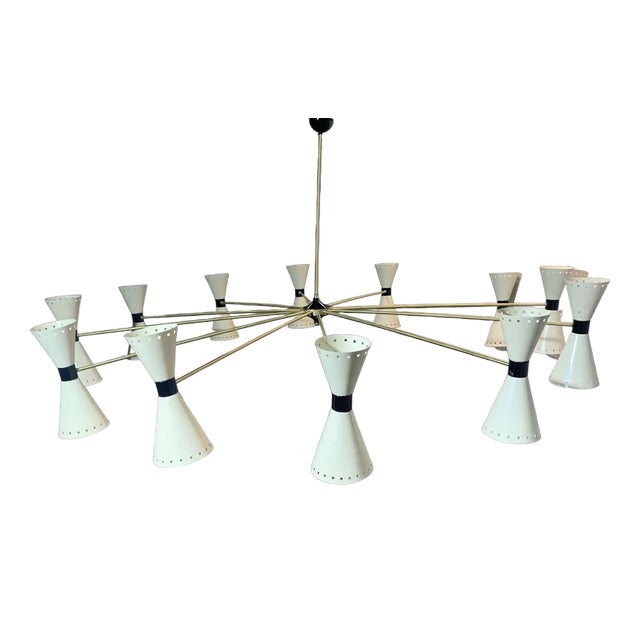 Hotel Ceiling Lamp from Stilnovo, 1950s For Sale