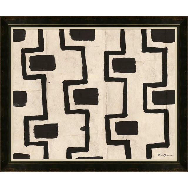 Contemporary Mala Cloth in White By Dana Gibson, Framed Art Print For Sale - Image 3 of 3