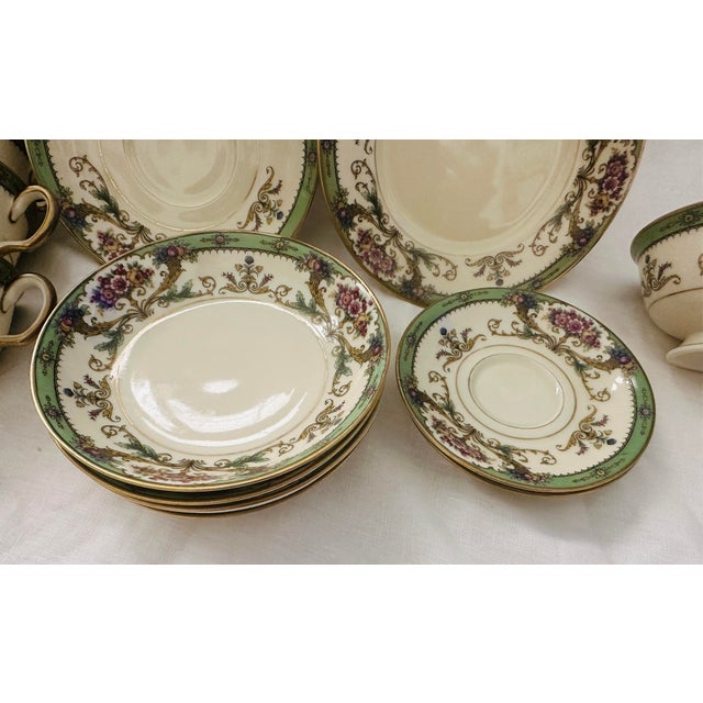 Vintage Black Knight "Hathaway" 34 Piece China Set For Sale - Image 4 of 11