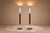 Pair of “Torchierre” Floor Lamps in Rosewood, Crystal & Metal, Unknown, 1950s For Sale - Image 9 of 12