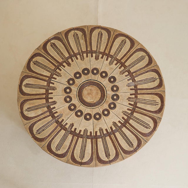 1970s Danish Ceramic Coffee Table by Ox Art for Trioh Møbelfabrik, 1970s For Sale - Image 5 of 11