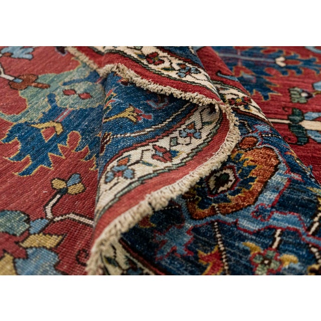 Oriental Hand Knotted Round Rug 8' x 8' #21389 For Sale In Houston - Image 6 of 8