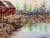 Signed Cooper Rustic Barn Landscape Oil Painting in Wood Frame For Sale - Image 4 of 12