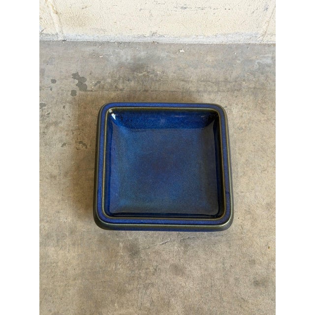 Lagun Bowl in Glazed Stoneware by Sven Jonson for Gustavsberg Sweden Mid-Century Modern 1960s For Sale In Los Angeles - Image 6 of 10