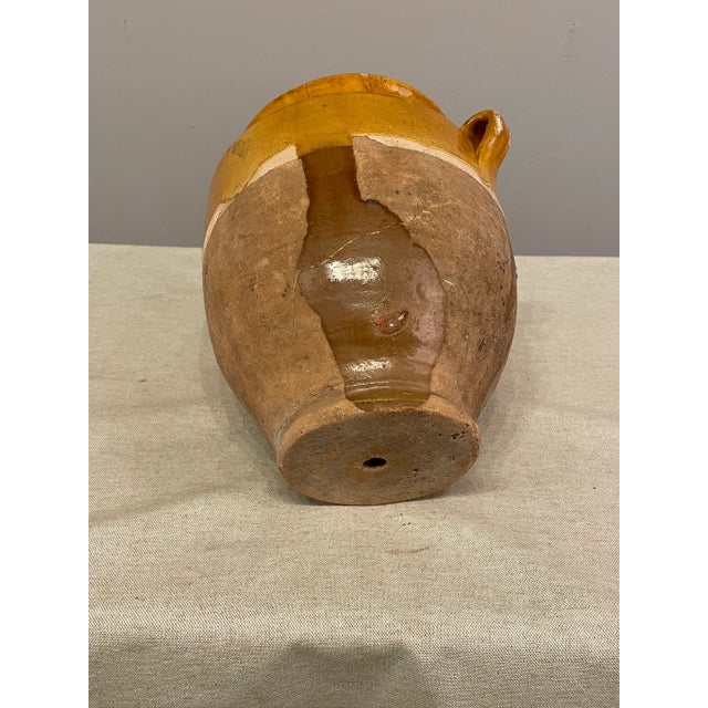 Yellow Early 20th French Yellow Glazed Pottery For Sale - Image 8 of 9