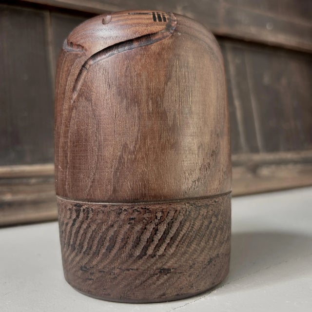 Brown Sosaku Kokeshi Yuki Figurine by Kenichi Murakami, 1970s For Sale - Image 8 of 12