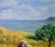 "Promenade" Landscape - Oil Painting on Masonite, American Modern, Framed by Richard M. Bacon For Sale - Image 4 of 8