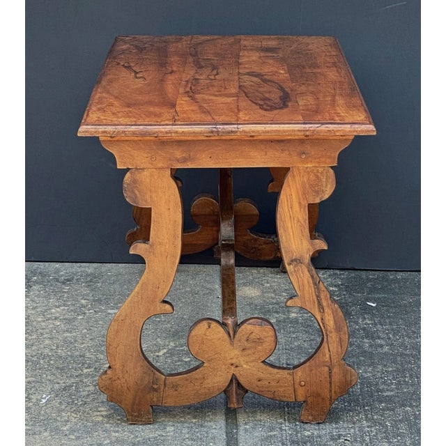 Italian Console Table of Hand Carved Walnut From the Early 19th Century For Sale - Image 9 of 11