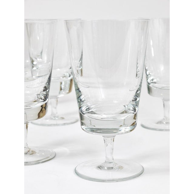 Mid-Century Crystal Wine Glasses attributed to Oswald Haerdtl, Austria, 1950s, Set of 6 For Sale - Image 8 of 18
