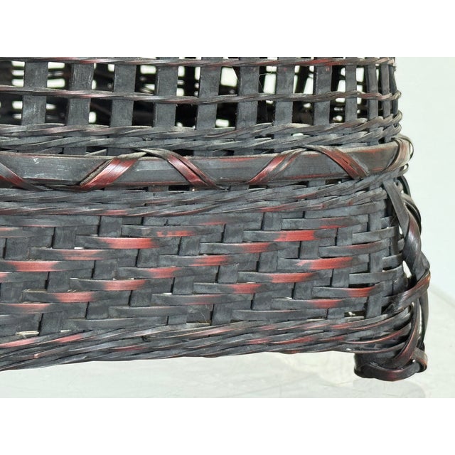 20th Century Japanese Ikebana Basket For Sale - Image 9 of 11