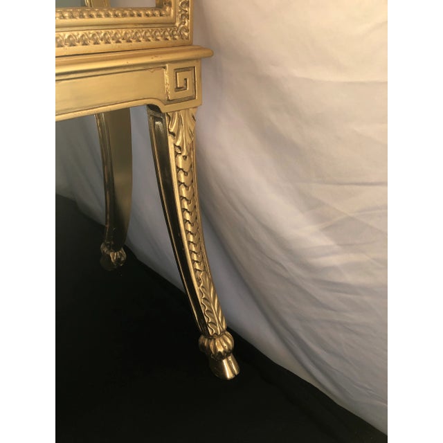 Antique French Gilt Painted Magazine Rack For Sale - Image 9 of 12