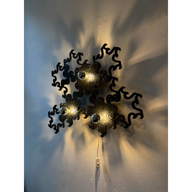 Sculptural Wall Lamp, 1970s For Sale - Image 6 of 9