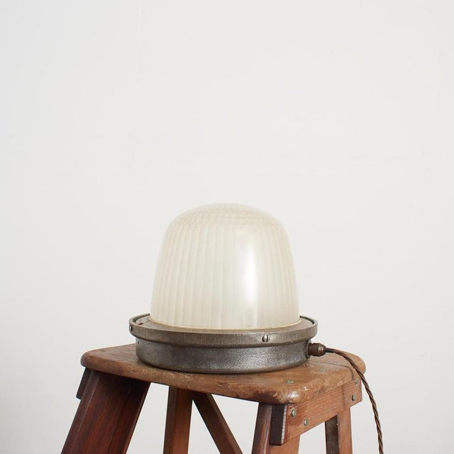 Antique French Parisian Wall Lamp from Holophane For Sale - Image 10 of 10