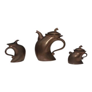 Modernist Michael Lambert Tea Set - Set of 3 For Sale