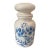 1980s Hand-Painted Folk Art Lidded Canister For Sale