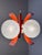 White and Orange Chandelier by Richard Essig For Sale - Image 5 of 11