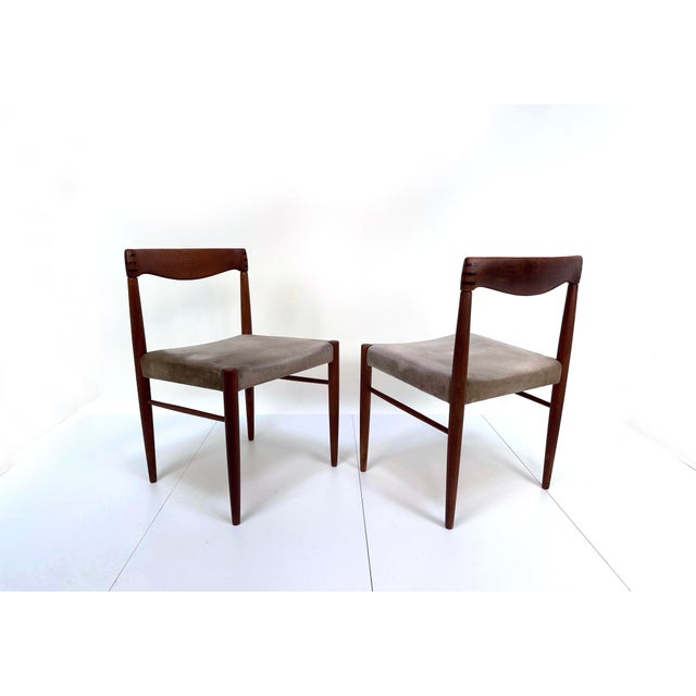 Danish Dining Chairs in Teak with Mohair Velvet Seats by H.W. Klein for Bramin, 1960s, Set of 6 For Sale - Image 15 of 18