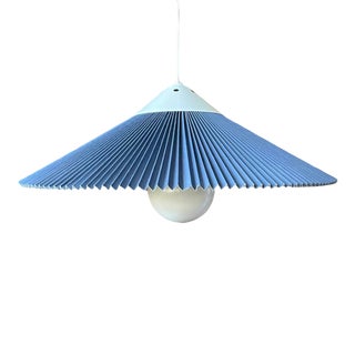 1970s Danish Caprani Pleated Swag Lamp For Sale