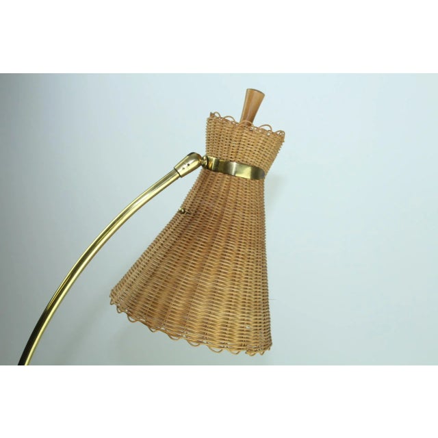 Metal Kiwi Floor Lamp by J. T. Kalmar for Kalmar, 1940s For Sale - Image 7 of 13