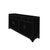 Oriental Black 4 Drawers Moon Face Sideboard Buffet Table Cabinet For Sale In San Francisco - Image 6 of 7