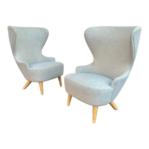 George Smith by Tom Dixon Micro Wingback Chairs - a Pair