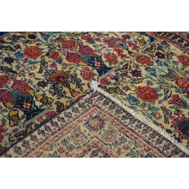Cream Antique Tehran Rug 4'3'' x 6'7'' For Sale - Image 8 of 8