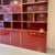 Wood Modular Shelving Unit in Burgundy Red Lacquered Wood and Chromed Metal Frame, Italy, 1970s For Sale - Image 7 of 13