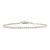 Certified Natural 2.14 Ctw Diamond Tennis Bracelet in 18k White Gold For Sale