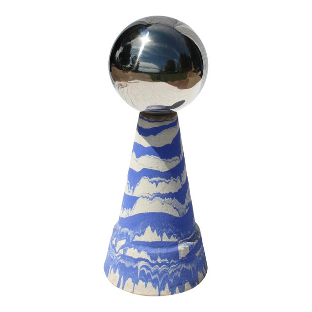 1940s Ozark Pottery Gazing Ball For Sale