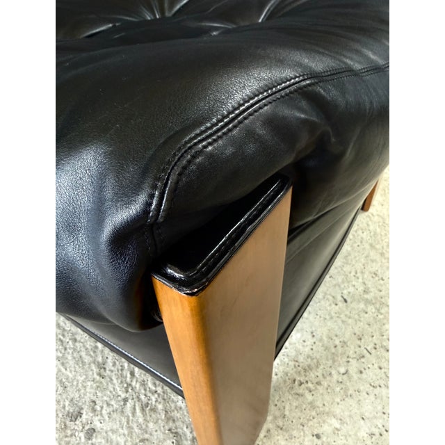 Postmodern Artona Ottoman in Leather by Afra & Tobia Scarpa for Maxalto, Italy, 1980s For Sale - Image 16 of 17