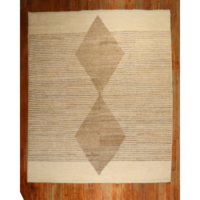 Textile Zabihi Collection Large Contemporary Tulu Mohair Style Turkish Rug - 10'2" x 14'4" For Sale - Image 7 of 12
