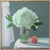 Textile White Hydrangea and a Peach by Anne Carrozza Remick For Sale - Image 7 of 7