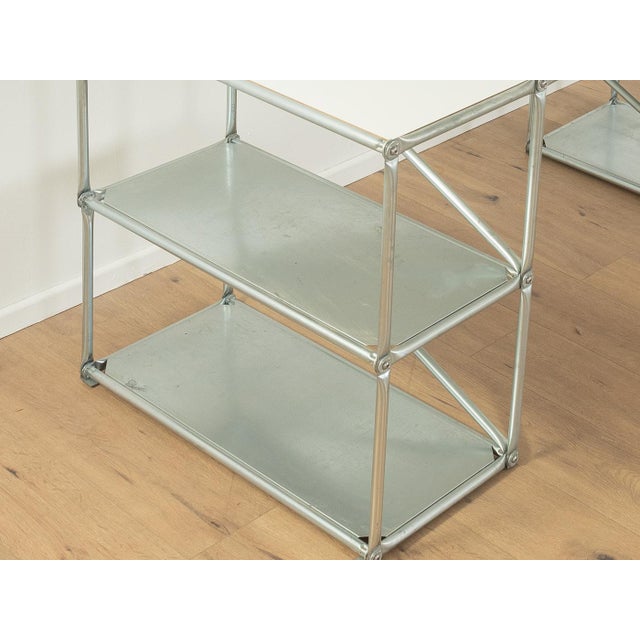 Vintage Desk in Stainless Steel, 1980s For Sale - Image 11 of 12