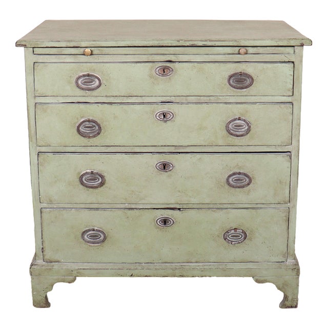Small English Painted Chest of Drawers For Sale