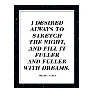 Virginia Woolf Quote Print About Dreams For Sale
