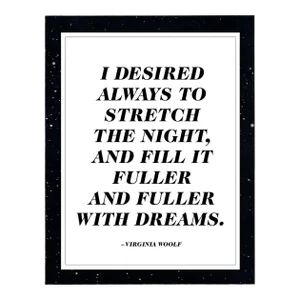Virginia Woolf Quote Print About Dreams