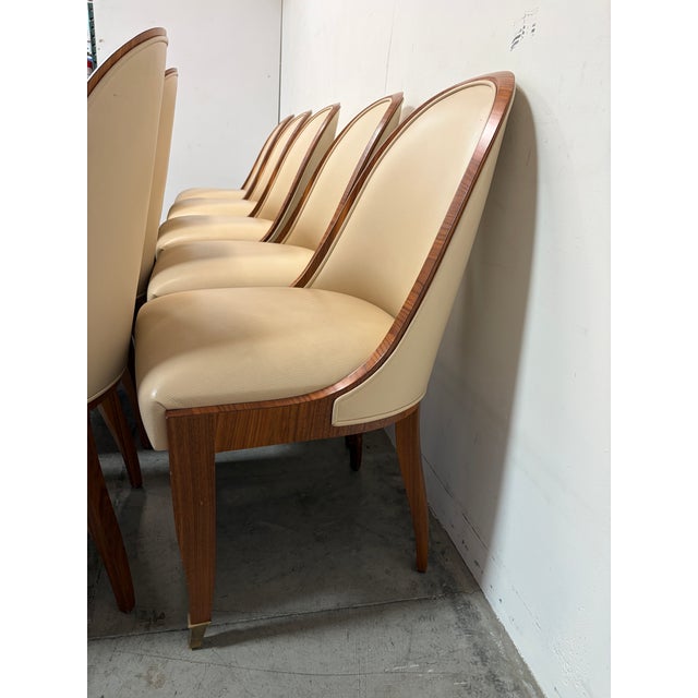 Dining Chairs Set of 12 Attributed to Cygal For Sale In Los Angeles - Image 6 of 12