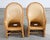 Set of Eight Michael Taylor Style Rattan Leather Dining Chairs For Sale - Image 10 of 18