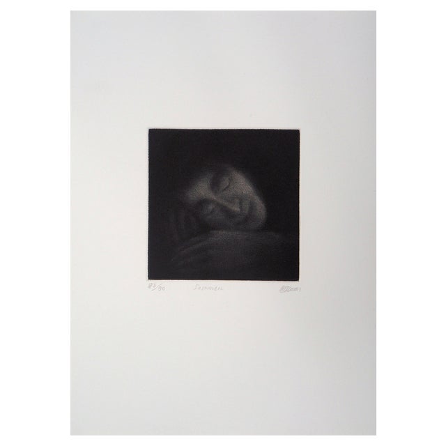 Richard Davies, Sleep, Original Etching For Sale