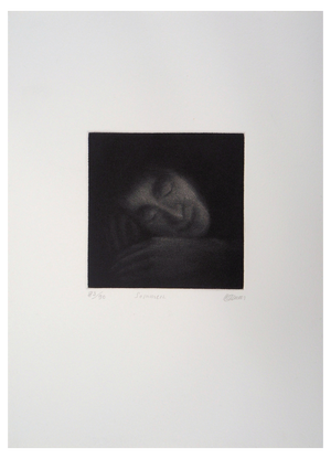 Richard Davies, Sleep, Original Etching