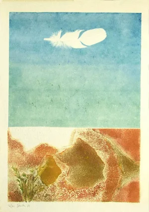 Composition - Original Etching on Cardboard by Leo Guida - 1971 1971