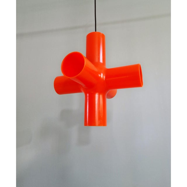 Crosslight Orange Pendant Light by Jan Melis & Ben Oostrum, 2000s For Sale - Image 4 of 16