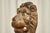 Antique Lions Head in Polychrome and Cast Iron on Stand, 1890s For Sale - Image 9 of 11