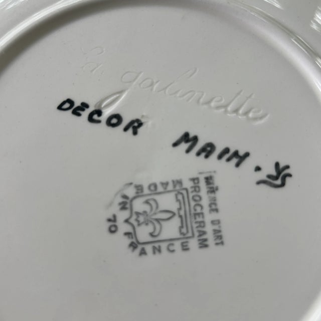 Ceramic 1970s La Galinette French Fish Plate For Sale - Image 7 of 7